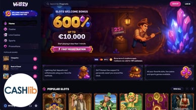 top cashlib casino online