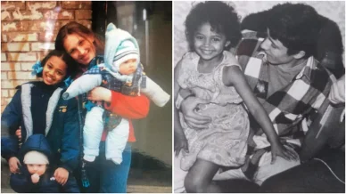 Berta Vázquez en su infancia