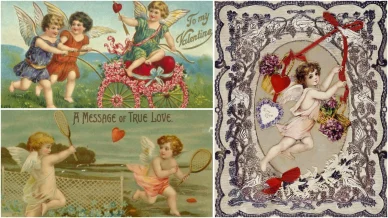 Första alla hjärtans dag kort