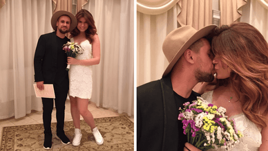 Монатік та Ірина Монатік у РАГСі