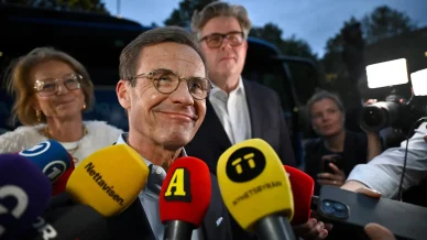 Ulf Kristersson under en intervju Ulf Kristersson under en intervju