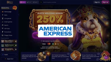 online casino that take american express