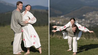 Карпатська фотосесія актора Валентина Томусяка та Катерини Тишкевич