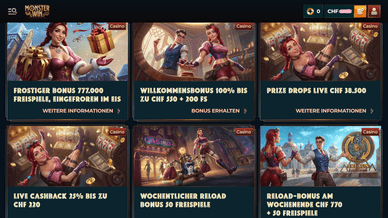 Monster Win Online Casino Boni