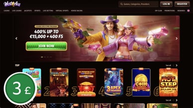 deposit 3 pound casino