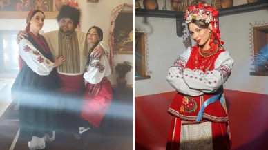 Даша Кубік на зйомках мюзиклу