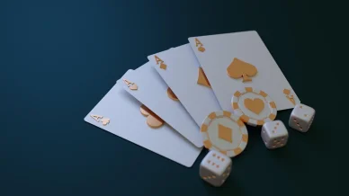 Giochi da casinò: poker, fiches e dadi Carte, poker, fiches e dadi