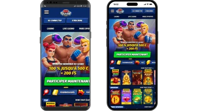 Casino BigClash optimisé mobile. Version mobile du casino BigClash sur smartphone.
