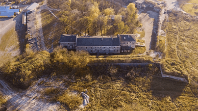 Бродівський замок, вид з висоти