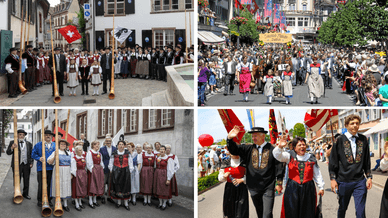 Traditioneller Festumzug am Eidgenössischen Jodlerfest