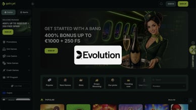 evolution gaming mobile casino
