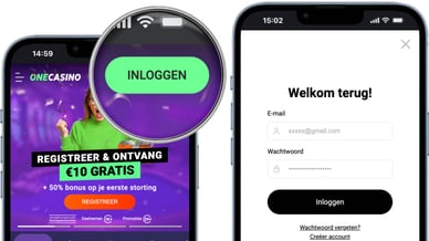inloggen One casino