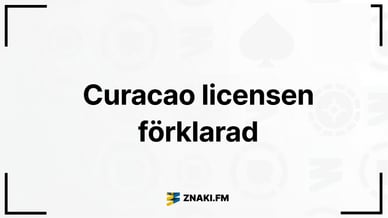 Texten Curacao licensen förklarad med ZnakiFMs logga