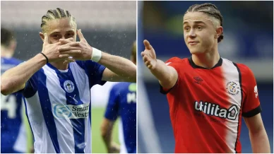 Thelo Aasgaard i Wigan Athletic og Luton Town