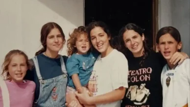 Griselda Siciliani y sus hermanos en su juventud Griselda Siciliani y sus hermanos en su juventud