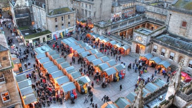bath christmas market stalls