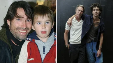 Malte Gårdinger med sin pappa Malte Gårdinger med sin pappa