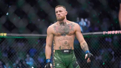Conor McGregor inside the UFC octagon