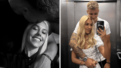 Квіткова та Бражко після оголошення про заручини