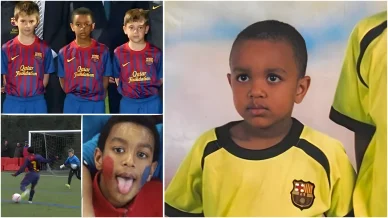 Alejandro Balde en su infancia Alejandro Balde en su infancia