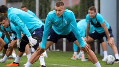 Бражко на тренуванні