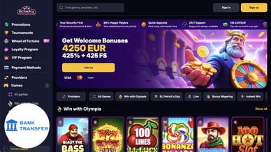 casino sites with bank transfer