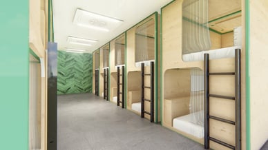 Kapszulahotel Zürichben - Green Marmot