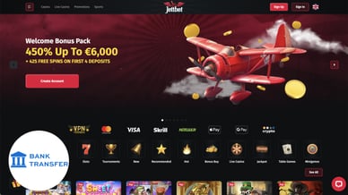 online casino with bank transfer