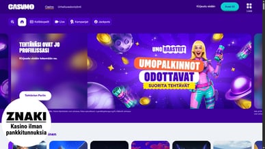 Kasino talletus ilman pankkitunnuksia