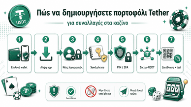 Δημιουργία πορτοφολιού Tether για online πληρωμές