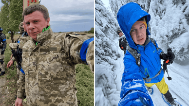 Дмитро Комаров у двох різних екстремальних умовах