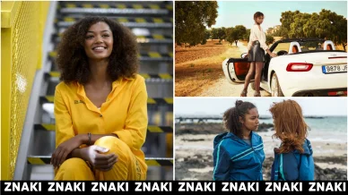 Berta Vázquez durante el rodaje de series