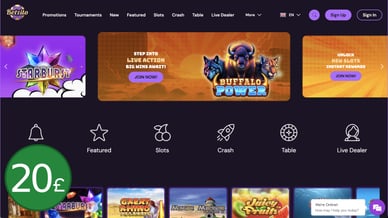 £20 minimum deposit casino