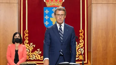 Alberto Núñez Feijóo en su toma de posesión Alberto Núñez Feijóo en su toma de posesión