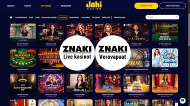 Verovapaat live casino website
