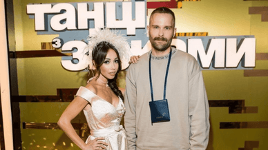 Кухар Катерина та Володимир Завадюк під час шоу Танці з Зірками