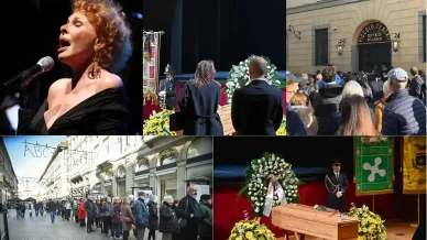 Ornella Vanoni camera ardente al Piccolo Teatro Grassi Funerale Ornella Vanoni