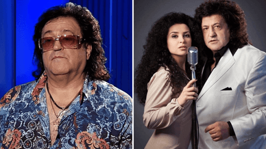 Іво Бобул під час одного з нещодавніх інтерв’ю та Іво Бобул разом із Анастасією Лавриненко