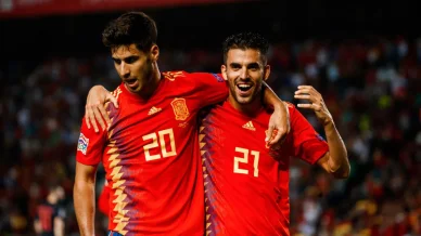Dani Ceballos en la selección española