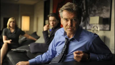 Pierce Brosnan en la película «El escritor» Pierce Brosnan en la película «El escritor»