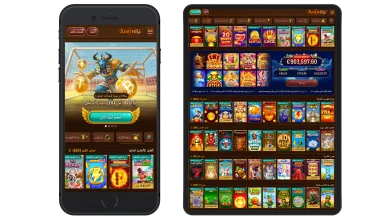 واجهة كازينو آمون را (AmunRa) على الهاتف الذكي والجهاز اللوحي تدعم اللغة العربية بالكامل.