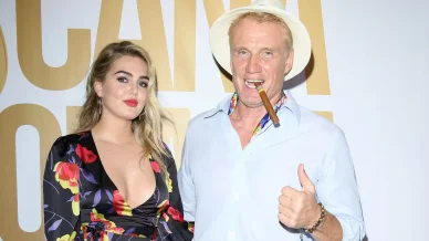 Dolph Lundgren och Emma Krokdal