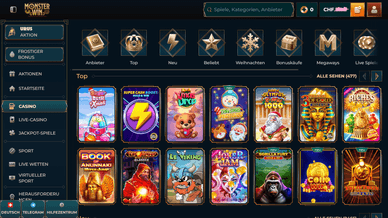 Monster Win Online Casino Spiele