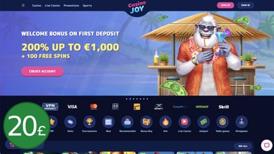 20 pound deposit casinos