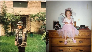 Catalina Sopelana en su infancia
