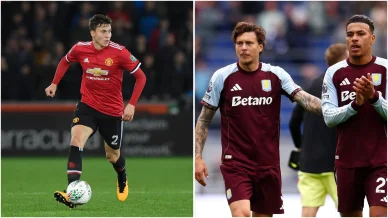 Victor Nilsson Lindelöf i Manchester United och Aston Villa