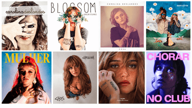 Capas dos álbuns de Carolina Deslandes