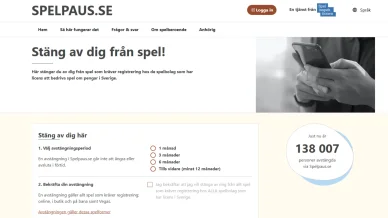 Spelpaus officiella webbplats