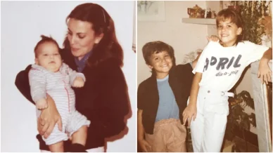 Álex González en su infancia