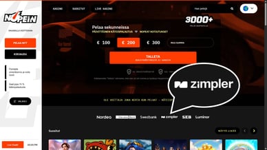 Zimpler nettikasino 1e talletus